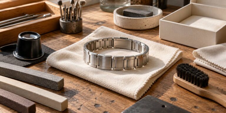 Bracciale satinato graffiato: come si ripristina la finitura